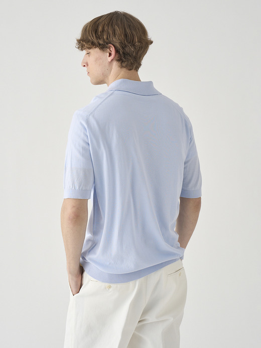 半袖コットンニットクラシックポロシャツ | ISIS | 30G EASY FIT 詳細画像 DEW 5