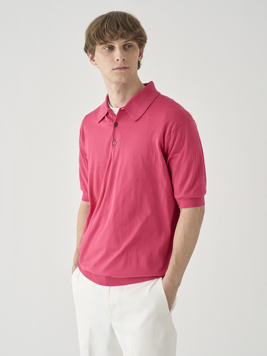 半袖コットンニットクラシックポロシャツ | ISIS | 30G EASY FIT 詳細画像 ROSEBURN 1