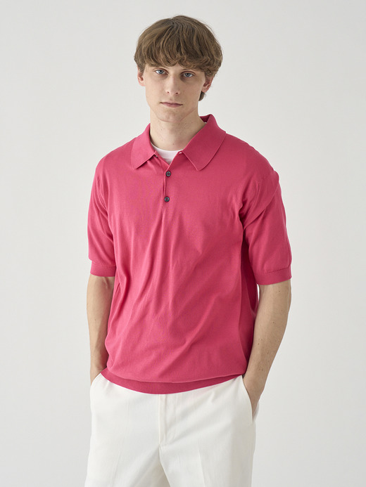 半袖コットンニットクラシックポロシャツ | ISIS | 30G EASY FIT 詳細画像 ROSEBURN 3