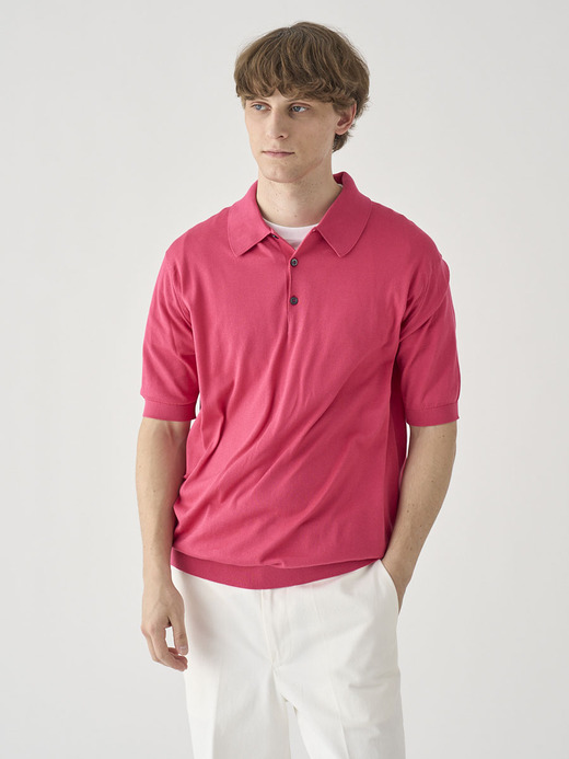 半袖コットンニットクラシックポロシャツ | ISIS | 30G EASY FIT 詳細画像 ROSEBURN 4