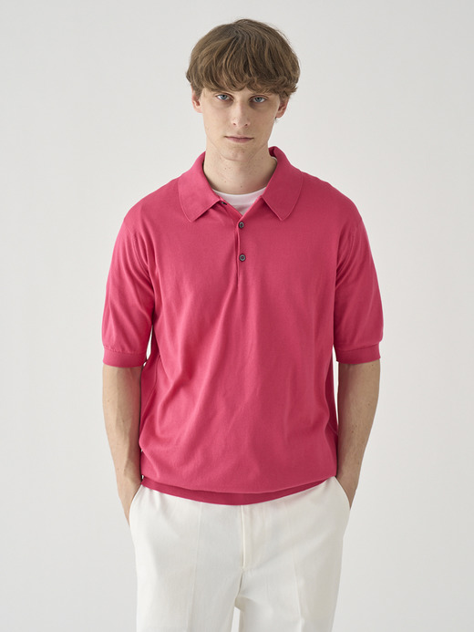 半袖コットンニットクラシックポロシャツ | ISIS | 30G EASY FIT 詳細画像 ROSEBURN 7