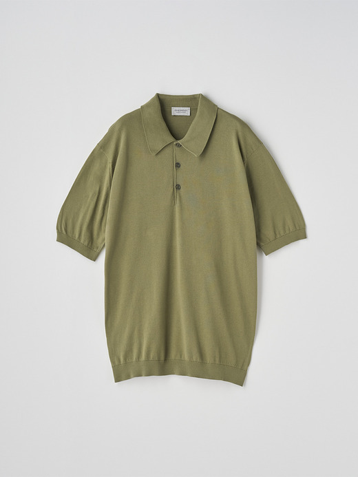 半袖コットンニットクラシックポロシャツ | ISIS | 30G EASY FIT 詳細画像 TARRAGON 2