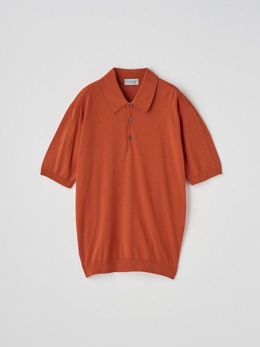 半袖コットンニットクラシックポロシャツ | ISIS | 30G EASY FIT 詳細画像 WYVERN RED 2
