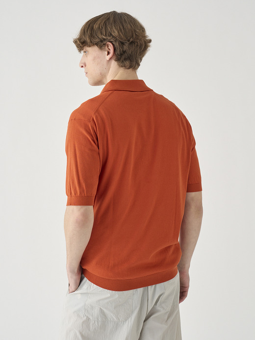 半袖コットンニットクラシックポロシャツ | ISIS | 30G EASY FIT 詳細画像 WYVERN RED 5