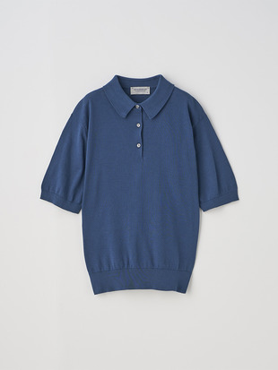 半袖コットンニットポロシャツ | JILL | 30G COMMON FIT
