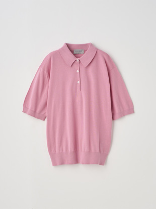 半袖コットンニットポロシャツ | JILL | 30G COMMON FIT