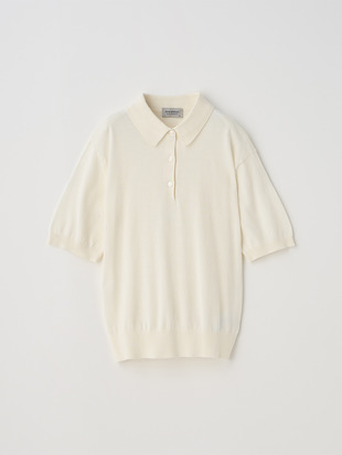 半袖コットンニットポロシャツ | JILL | 30G COMMON FIT
