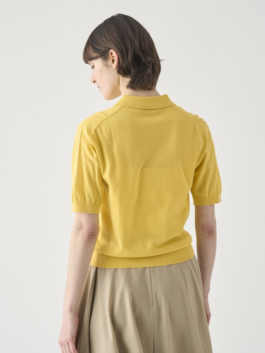 半袖コットンニットポロシャツ | JILL | 30G COMMON FIT 詳細画像 POLLEN 8