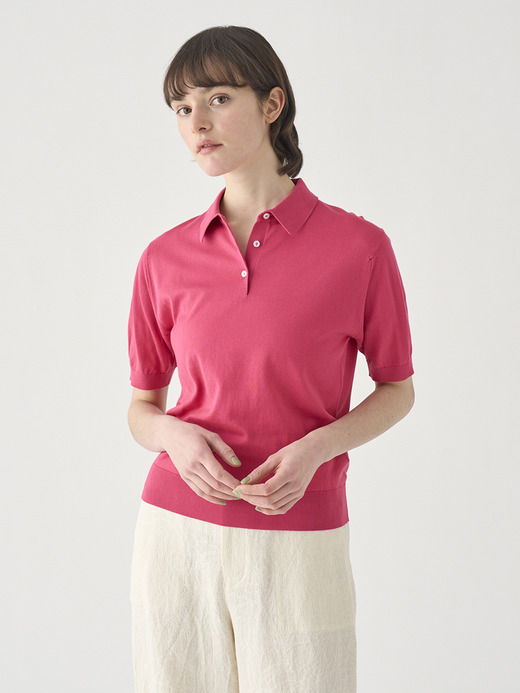 半袖コットンニットポロシャツ | JILL | 30G COMMON FIT 詳細画像 ROSEBURN 1