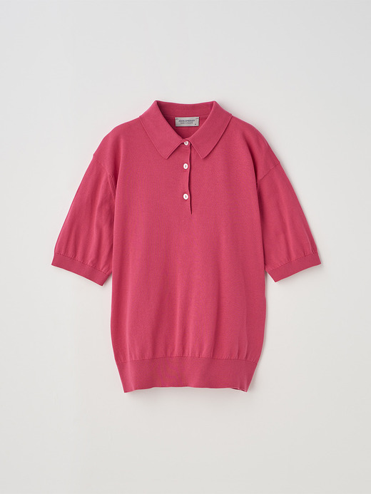 半袖コットンニットポロシャツ | JILL | 30G COMMON FIT 詳細画像 ROSEBURN 2
