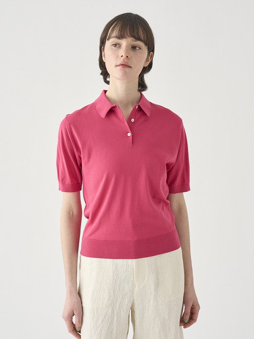 半袖コットンニットポロシャツ | JILL | 30G COMMON FIT 詳細画像 ROSEBURN 3