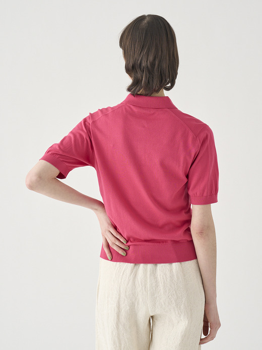 半袖コットンニットポロシャツ | JILL | 30G COMMON FIT 詳細画像 ROSEBURN 6