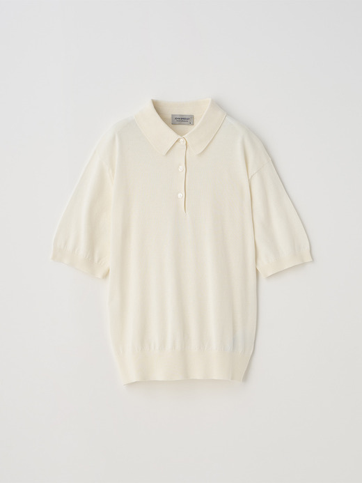半袖コットンニットポロシャツ | JILL | 30G COMMON FIT 詳細画像 STARCH 1