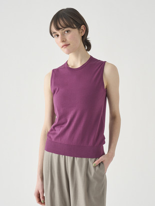 ノースリーブコットンニットプルオーバー | KERRY | 30G MODERN FIT