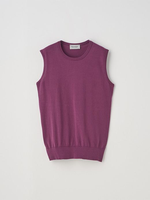 ノースリーブコットンニットプルオーバー | KERRY | 30G MODERN FIT 詳細画像 AMARANTH 2