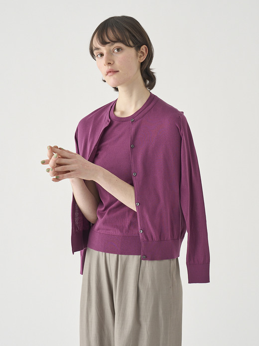 ノースリーブコットンニットプルオーバー | KERRY | 30G MODERN FIT 詳細画像 AMARANTH 9