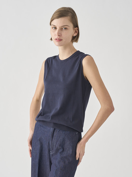 ノースリーブコットンニットプルオーバー | KERRY | 30G MODERN FIT 詳細画像 NAVY 4