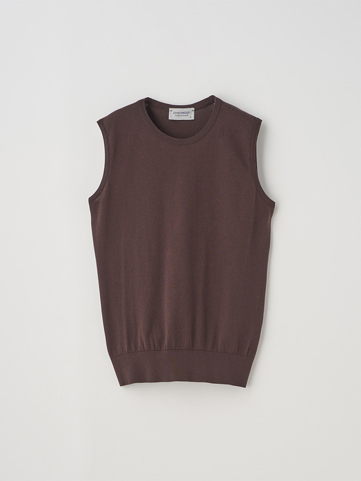 ノースリーブコットンニットプルオーバー | KERRY | 30G MODERN FIT 詳細画像 RAISIN 1