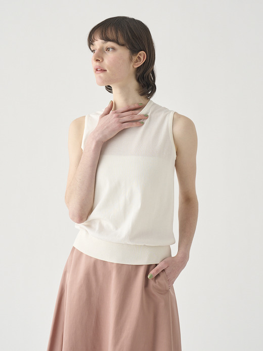 ノースリーブコットンニットプルオーバー | KERRY | 30G MODERN FIT 詳細画像 STARCH 5