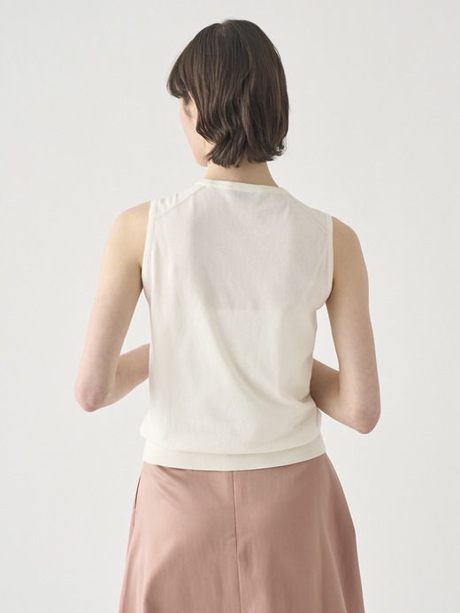 ノースリーブコットンニットプルオーバー | KERRY | 30G MODERN FIT 詳細画像 STARCH 8