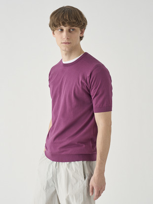 半袖コットンニットＴシャツ | KIELL | 30G MODERN FIT