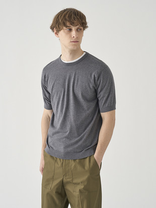 半袖コットンニットＴシャツ | KIELL | 30G MODERN FIT