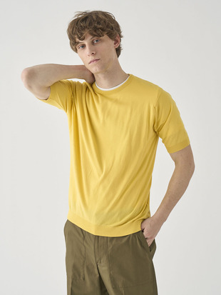 半袖コットンニットＴシャツ | KIELL | 30G MODERN FIT