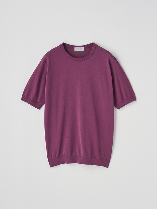 半袖コットンニットＴシャツ | KIELL | 30G MODERN FIT 詳細画像 AMARANTH 2