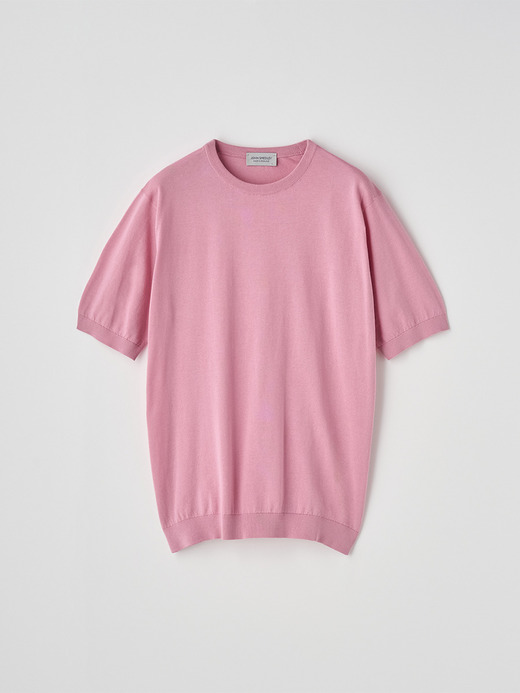 半袖コットンニットＴシャツ | KIELL | 30G MODERN FIT 詳細画像 GLASS PINK 1