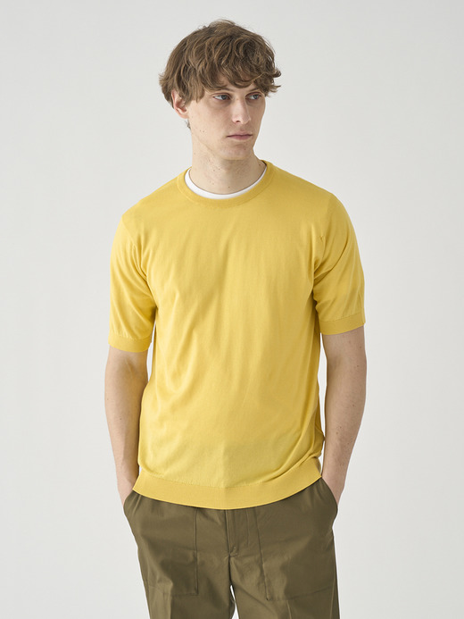 半袖コットンニットＴシャツ | KIELL | 30G MODERN FIT 詳細画像 POLLEN 3