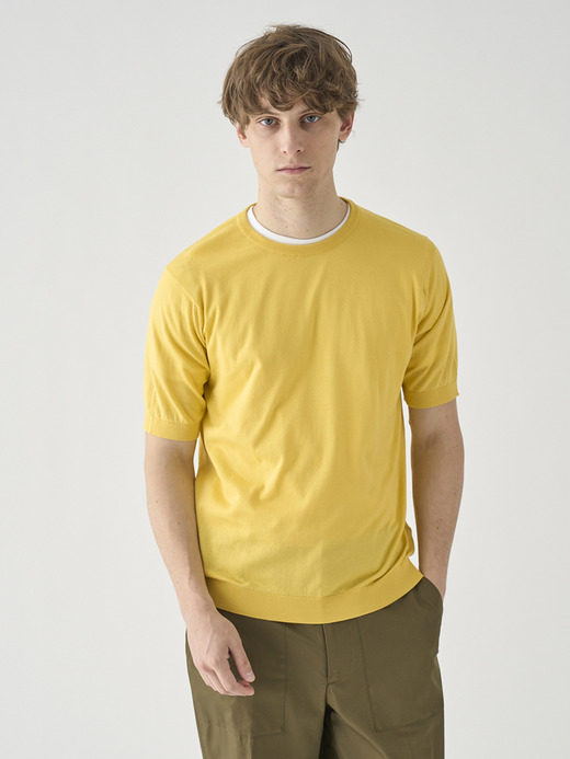 半袖コットンニットＴシャツ | KIELL | 30G MODERN FIT 詳細画像 POLLEN 5