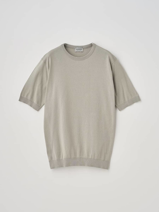 半袖コットンニットＴシャツ | KIELL | 30G MODERN FIT 詳細画像 PARCHMENT 2