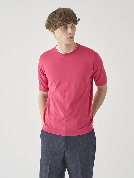 半袖コットンニットＴシャツ | KIELL | 30G MODERN FIT 詳細画像 ROSEBURN 1