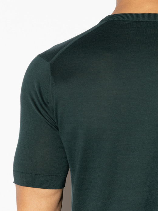 半袖コットンニットＴシャツ | KIELL | 30G MODERN FIT 詳細画像 RAINFOREST 4