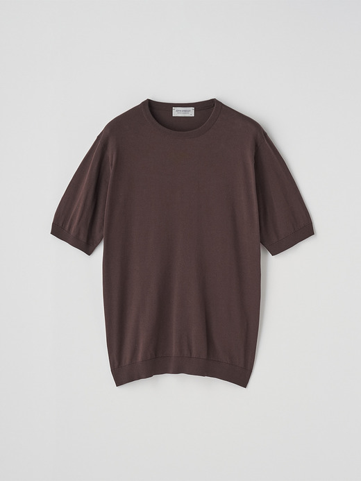 半袖コットンニットＴシャツ | KIELL | 30G MODERN FIT 詳細画像 RAISIN 2