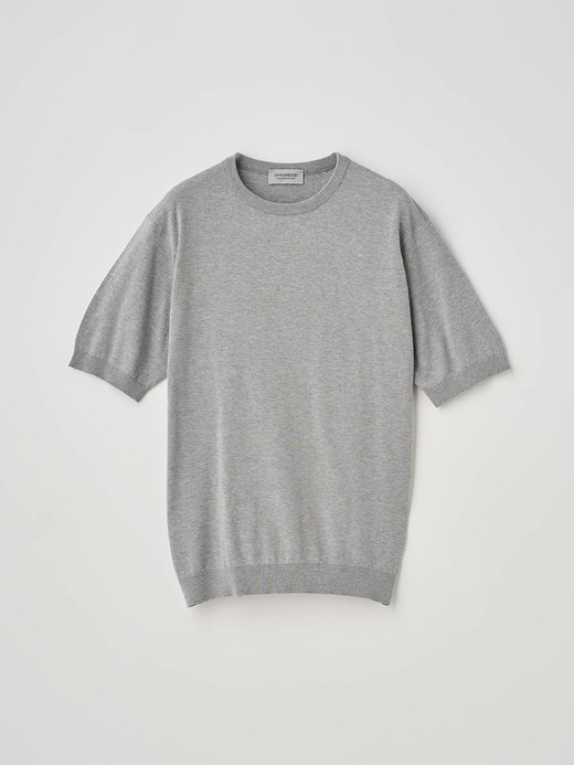 半袖コットンニットＴシャツ | KIELL | 30G MODERN FIT 詳細画像 SILVER 2