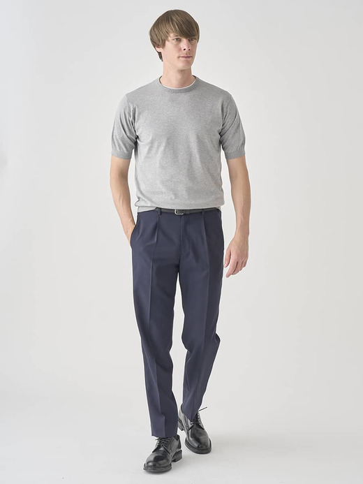 半袖コットンニットＴシャツ | KIELL | 30G MODERN FIT 詳細画像 SILVER 8