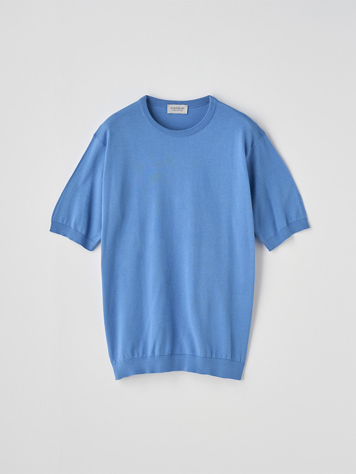 半袖コットンニットＴシャツ | KIELL | 30G MODERN FIT 詳細画像 SKYE BLUE 1