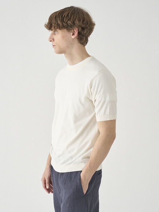 半袖コットンニットＴシャツ | KIELL | 30G MODERN FIT 詳細画像 STARCH 4