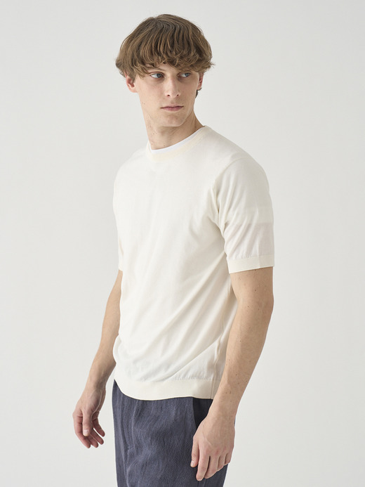 半袖コットンニットＴシャツ | KIELL | 30G MODERN FIT 詳細画像 STARCH 5