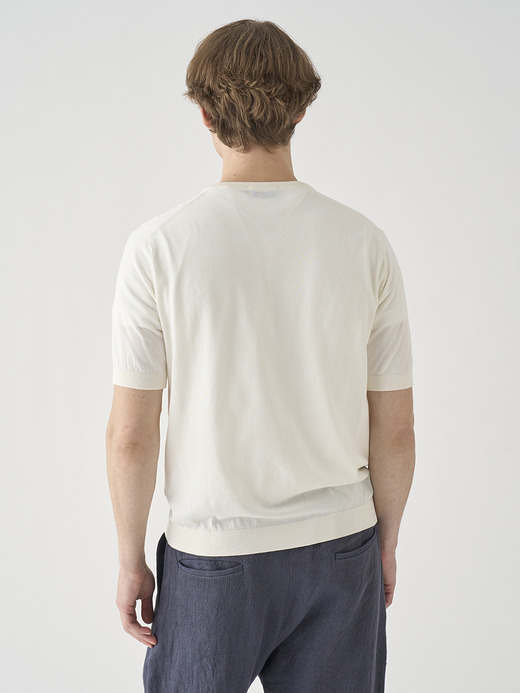 半袖コットンニットＴシャツ | KIELL | 30G MODERN FIT 詳細画像 STARCH 6
