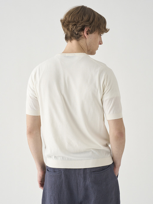 半袖コットンニットＴシャツ | KIELL | 30G MODERN FIT 詳細画像 STARCH 7