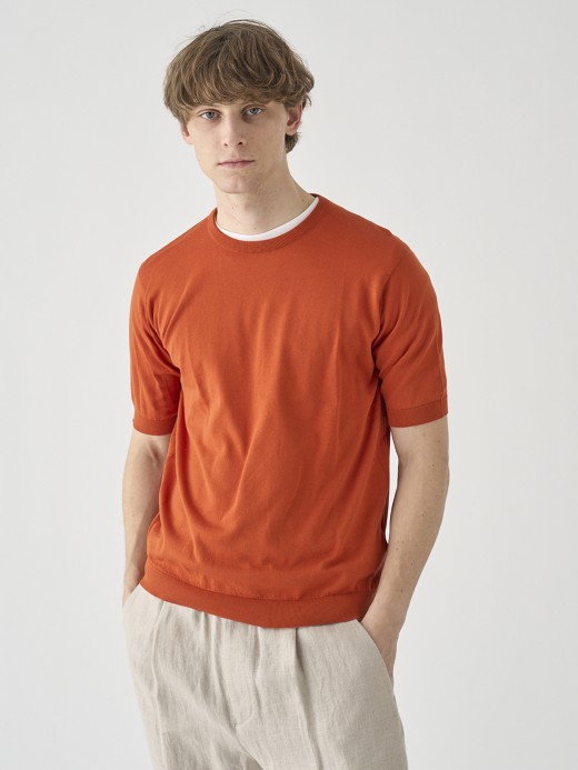 半袖コットンニットＴシャツ | KIELL | 30G MODERN FIT 詳細画像 WYVERN RED 1