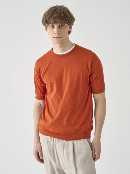 半袖コットンニットＴシャツ | KIELL | 30G MODERN FIT 詳細画像 WYVERN RED 2