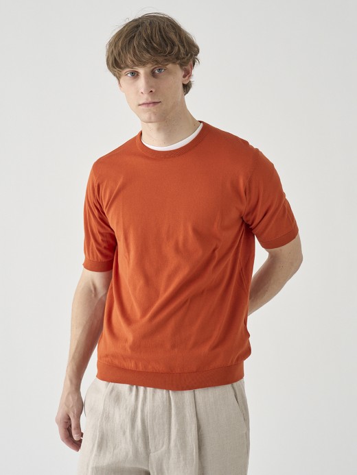 半袖コットンニットＴシャツ | KIELL | 30G MODERN FIT 詳細画像 WYVERN RED 3