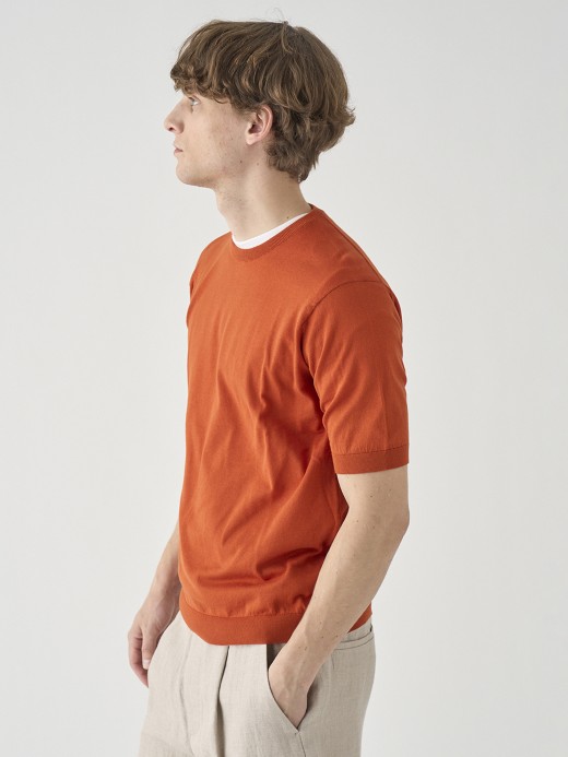 半袖コットンニットＴシャツ | KIELL | 30G MODERN FIT 詳細画像 WYVERN RED 4