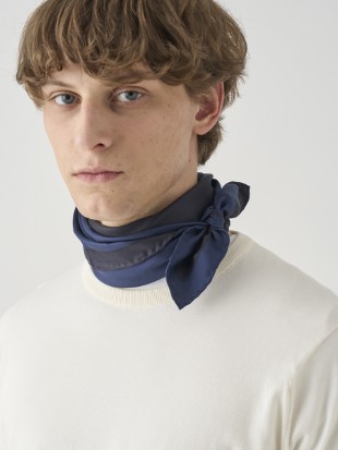 JS bicolor Silk Scarf | SF752