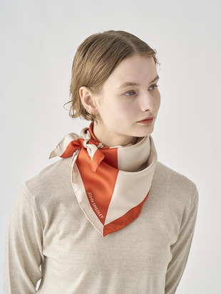 bicolor Silk Scarf | SF752