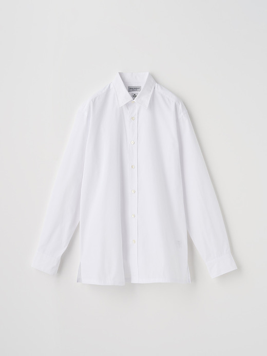 TOMAS MASON ポプリンコットンレギュラーシャツ｜FB211 詳細画像 NO1(L03580FB211_ホワイト) 1