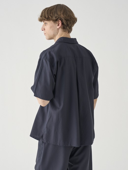 SUPER100’Sトロピカルウール半袖シャツ ｜FB269 詳細画像 NO3(L03620FB269_ネイビー) 5